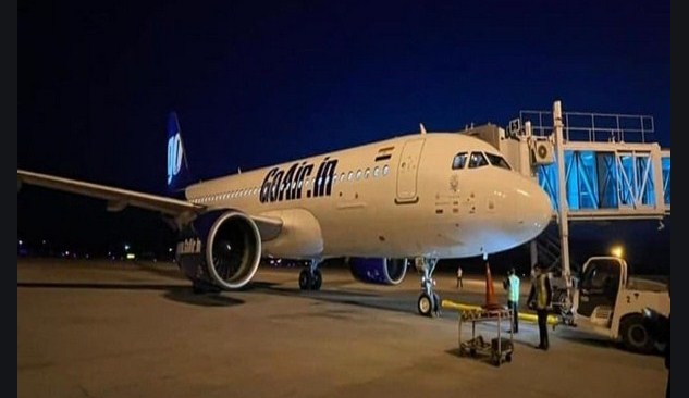 First Night flight operated from Srinagar Airport